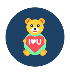 Teddy Bear Vector Icon