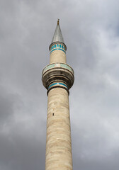 Minaret of The Mevlana Museum Mosque in Konya,Turkey