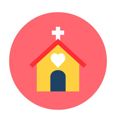 Fototapeta premium Church Vector Icon