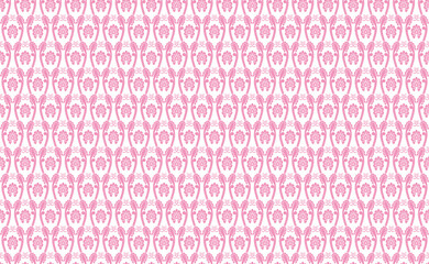 和柄素材　轡唐草文様　シームレスパターン　