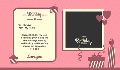 happy birthday ready to print typographic elegant birthday card Congratulations