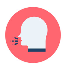 Coughing Vector Illustration