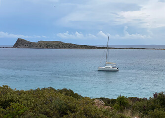 Kolokytha coast on Crete Island