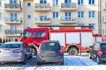 Fire Engine in a Big City , quick rescue