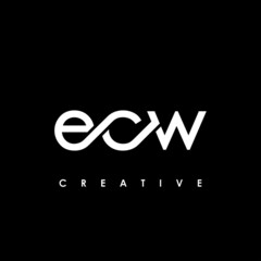 ECW Letter Initial Logo Design Template Vector Illustration