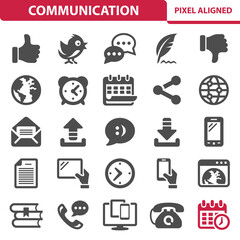 Communication, Social Media Icons