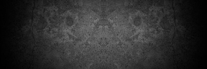 Old wall texture cement dark black gray  background abstract grey color design are light with white gradient background.