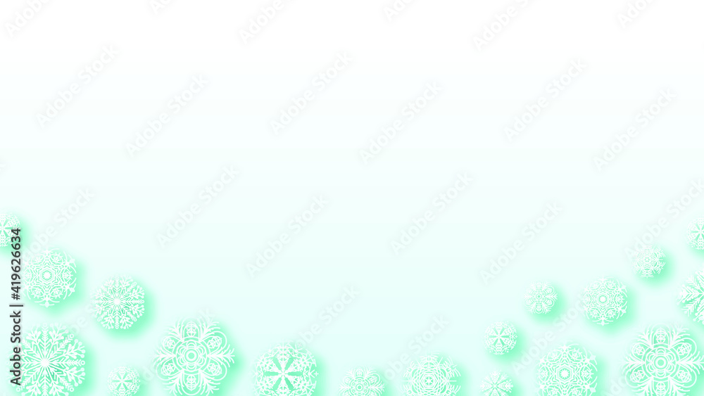 Poster abstract background winter with snowflakes shadows vector design style template