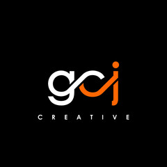 GCJ Letter Initial Logo Design Template Vector Illustration