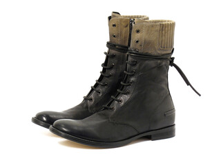 Elegant footwear personal accessory for men studio shoot