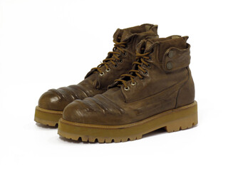 Elegant footwear personal accessory for men studio shoot