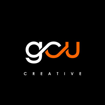 GCU Letter Initial Logo Design Template Vector Illustration