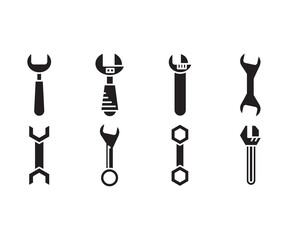 wrench icons set vector illustration