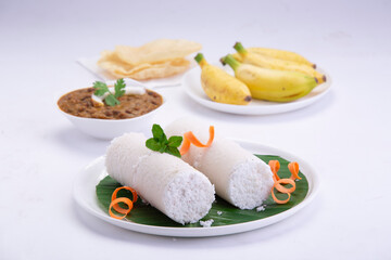 Puttu_white plate_white BG