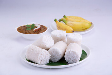 Puttu_white plate_white BG