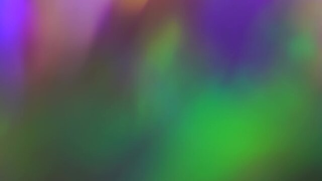 Neon purple and acid green abstract psychedelic retro background. Optical Crystal Prism Beams. Rainbow effect. Animation for light show. Hippie colors