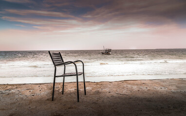 Krzesło na plaży