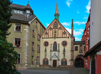 Obraz premium The prince‘s chapel in the courtyard of the Lichtental monastery. Baden Baden, Baden Wuerttemberg, Germany, Europe