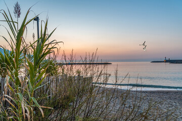 Lever de soleil sur la mer