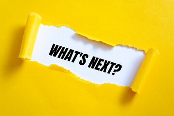 What's next words written under ripped and torn paper