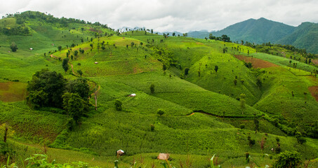Hills on the way to Hsipaw (Region of Mandalay), Myanmar (Burma), South-East Asia