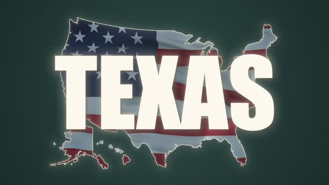 Texas. USA. Politica. l map. Texas State Map. Video