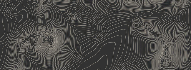 Contours vector topography. Geographic mountain topography vector illustration. Topographic pattern texture. Elevation graphic contour height lines. - obrazy, fototapety, plakaty