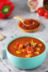 Traditional Hungarian meat stew - Goulash	