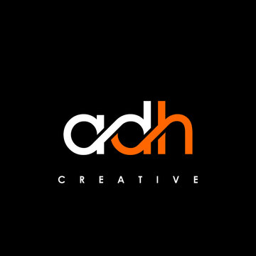 ADH Letter Initial Logo Design Template Vector Illustration