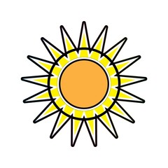 Sun Vector illustration Icon