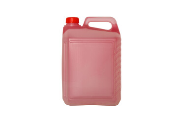plastic jerry can isolated on a white background