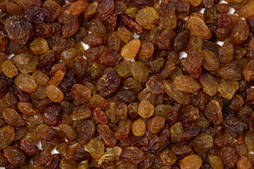 Raisins in full screen. Healthy diet. the concept of proper nutrition. Dried grapes