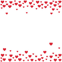 Romantic background with hearts. Love and romance. Vector illustration.