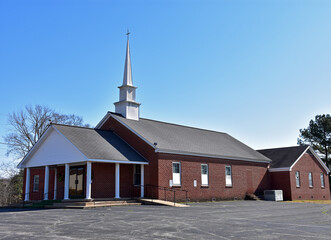 church in a rural setting