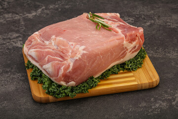 Pork meat piece for cooking