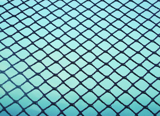 Fototapeta premium Black Mesh Background Blue Water Background