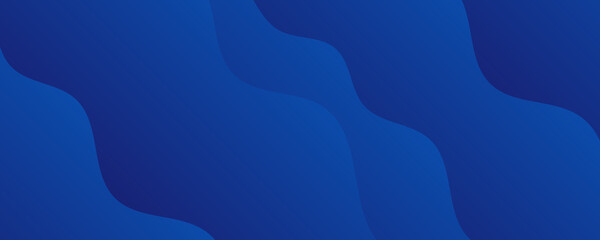 Dark blue paper waves abstract banner design. Elegant wavy vector background