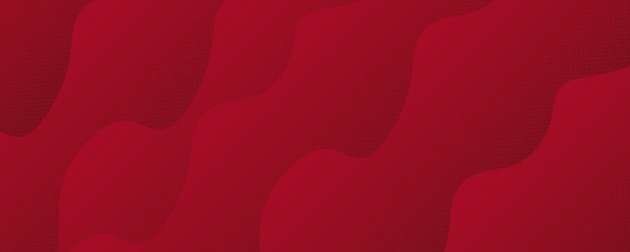 Red Modern 3d Wave Background