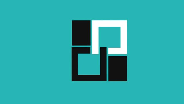 abstract geometric business animation