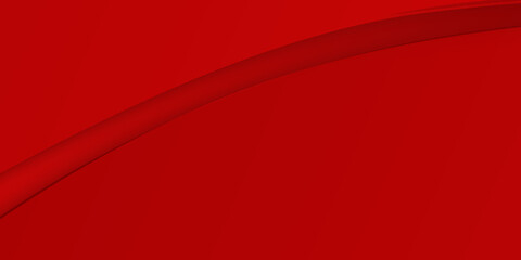 Abstract smooth wavy background with elegant curved red waves. Vector illustration 