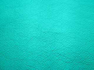 Turquoise cattle leather texture background