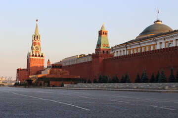 Obraz premium Kremlin , Red Wall and Spasskaya Tower