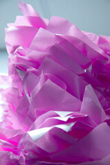 Lavender Tissue Paper Flower Abstract