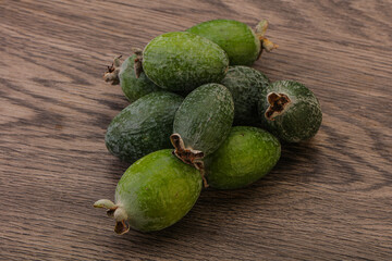 Tropical green sweet fruit Feijoa