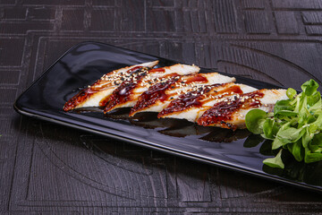 Japanese cuisine Sashimi with eel