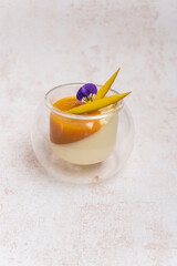 Panna cotta exotic