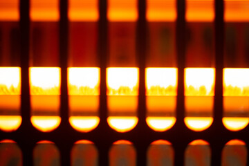 infrared heater in close-up