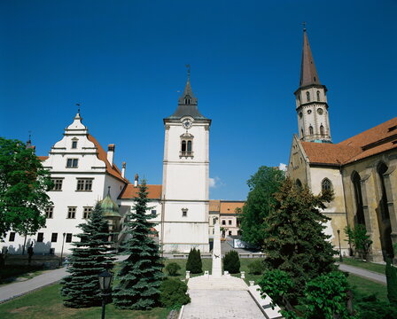 St. James church and Town Hall, Levoca, Slovakia