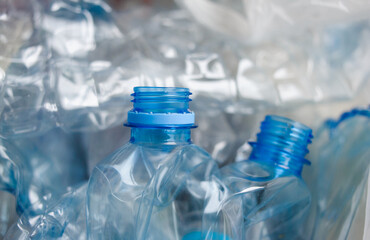 Concept: empty plastic bottles