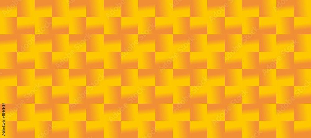 Poster abstract orange monochrome square pattern design. minimal square surface texture. vector